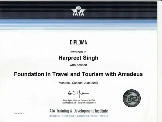 IATA diploma