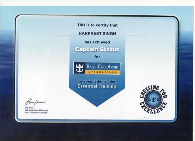 Royal Caribbean Captain Status